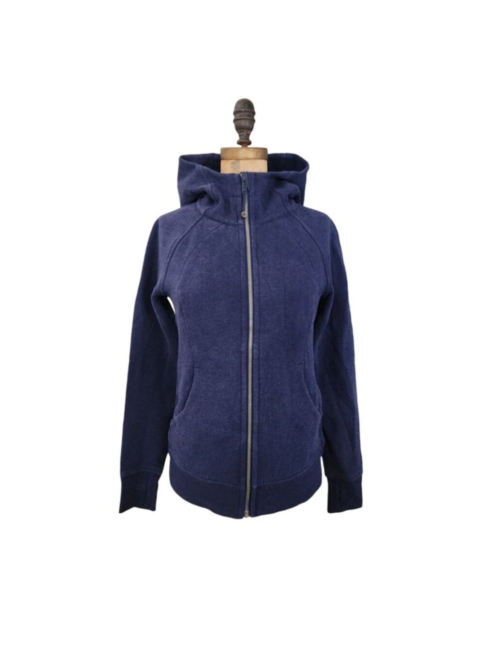 Lululemon Scuba Hoodie Light Cotton Fleece Heathered Hero Blue 6